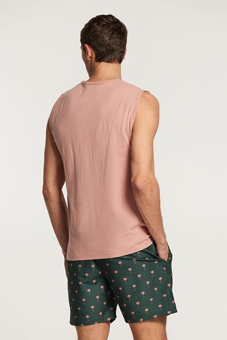 MEN MATTHEW NO BAD DAYS SINGLET OLD ROSE PINK 2