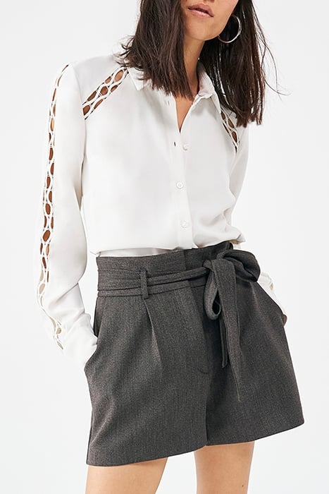 BROWN SHORT SHORTS WITH REMOVABLE BELT 4