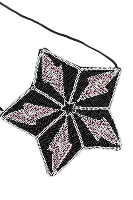 GIRLS’ BLACK STAR-SHAPE BAG WITH BEAD EMBROIDERY 4