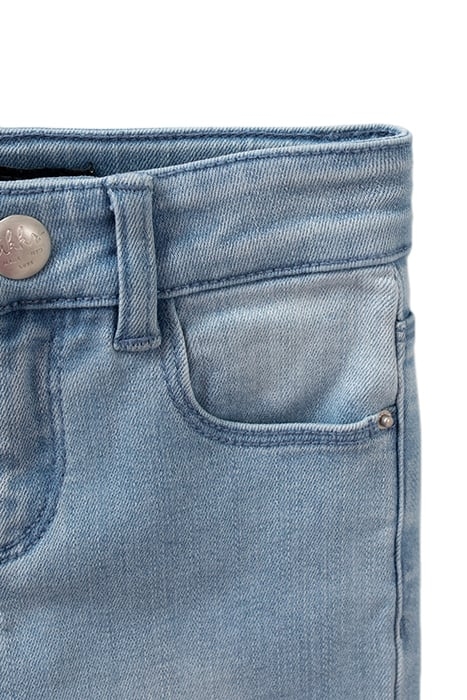 GIRLS’ LIGHT BLUE SKINNY JEANS WITH EMBROIDERED WAISTBAND 5