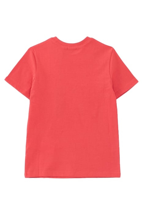 BOYS’ RED ORGANIC COTTON T-SHIRT WITH LENTICULAR LIGHTNING 2