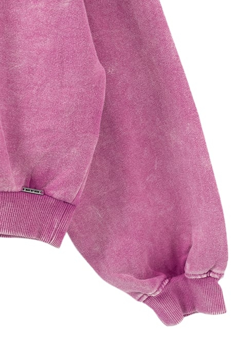 GIRLS’ VIOLET CHECKERBOARD SLOGAN SWEATSHIRT 7