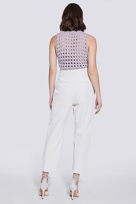 SCAPOLI LEATHER PANT IN OFF WHITE 2