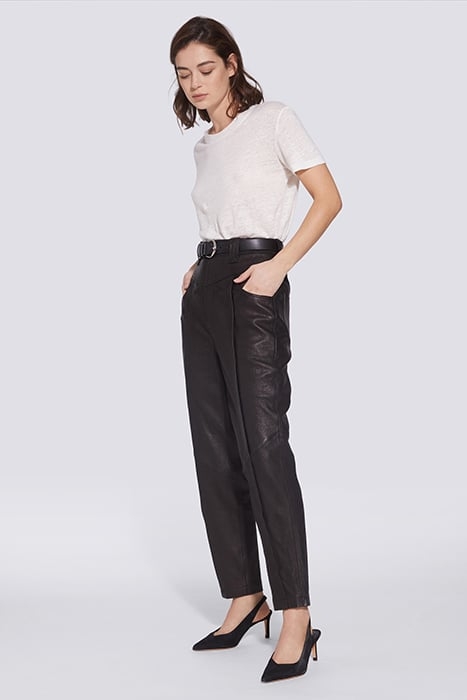 POWEL LEATHER PANT IN BLACK 3