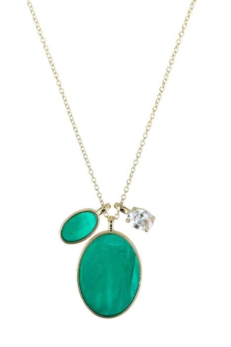 OTAZU GREEN CRYSTAL NECKLACE 2