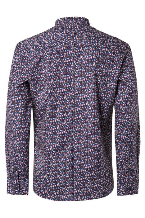 SHIRT STRETCH ALLOVER PRINTED MAUVE 5