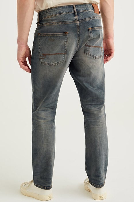 5-POCKET MID WAIST DARK BLUE 2