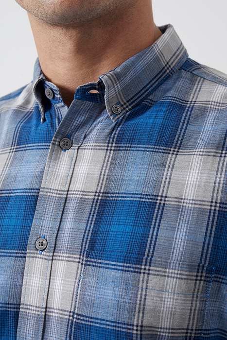 CHECK LONG SLEEVE SHIRT BLUE MULTI 4