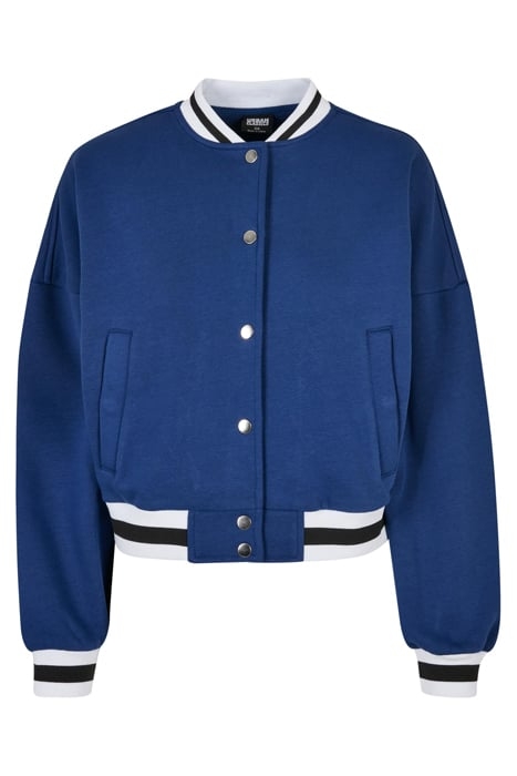 LADIES OVERSIZED COLLEGE SWEAT JACKET SPACEBLUE 4