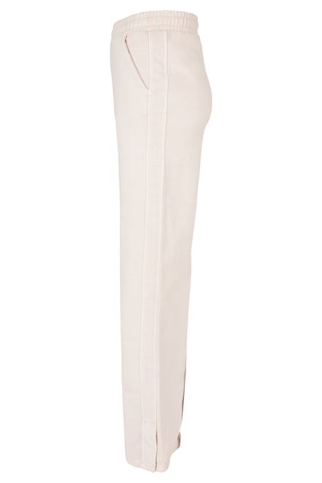 LADIES HEAVY TERRY GARMENT DYE SLIT PANTS PINK 5