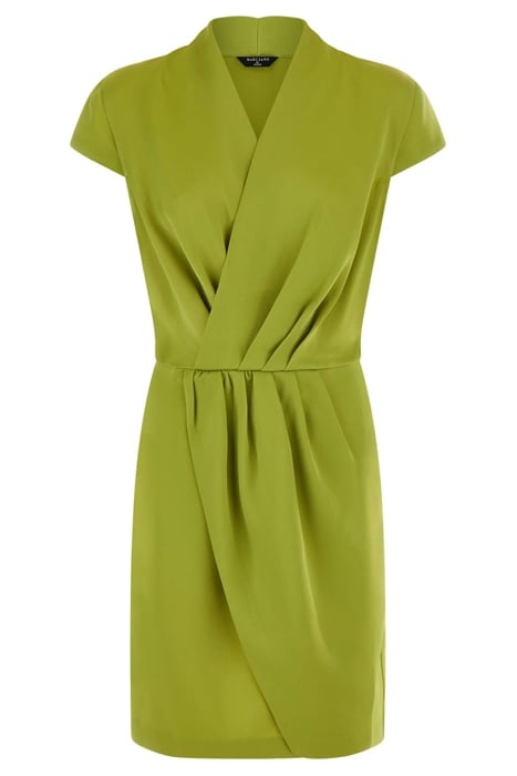 AVRIL WRAP DRESS TAKE ROOT GREEN 3