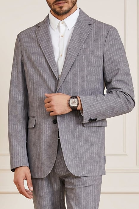 WISTON PERFORMING LIGHT WOOL GREY BLAZER PINS 1