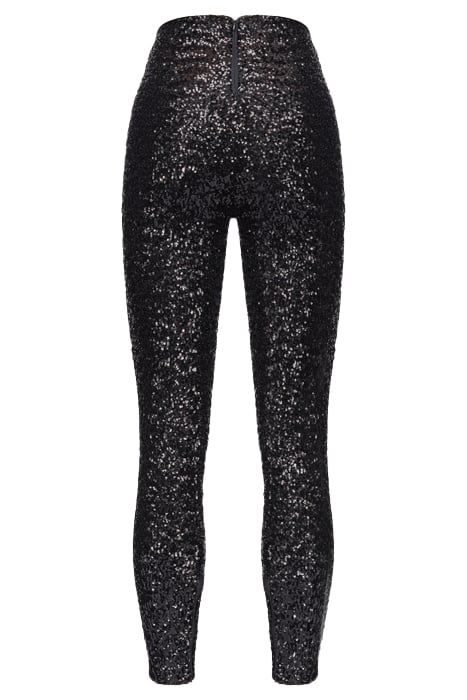CINEREUS LEGGINGS FULL PAILLET BLACK 5