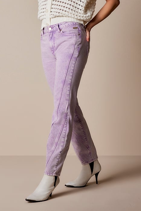 SLIM FIT JEANS COLORED TWILL SOFT ORCHID 1