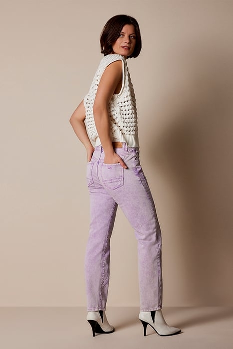 SLIM FIT JEANS COLORED TWILL SOFT ORCHID 2