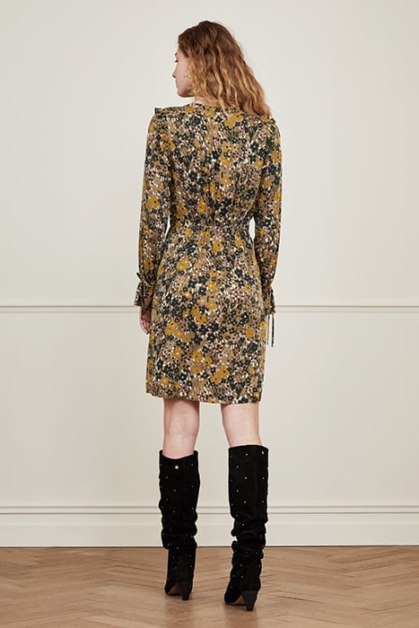 BECCA DRESS CLASSY CAMEL/BLACK 2