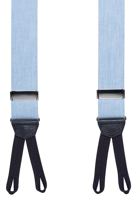 LIGHT BLUE NON ELASTIC SUSPENDERS LIGHT BLUE 2