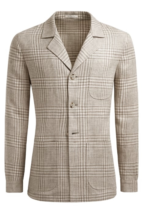 LIGHT BROWN CHECKED GREENWICH SHIRT-JACKET LIGHT BROWN 4