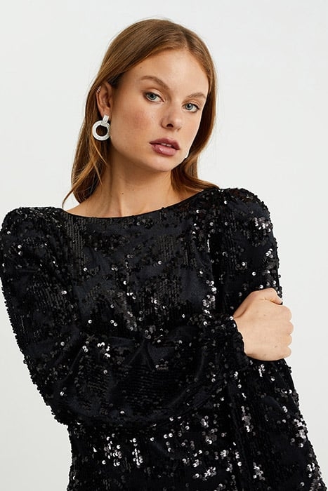 DRESS MID LENGTH BLACK 4