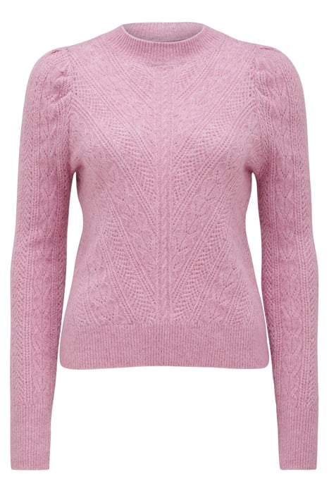 VENESSA CHEVRON POINTELLE KNIT JUMPER PURPLE 4