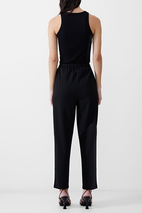 CREPE TAPERED PANEL JOGGER BLACK/WILDROSA/WHITE 2