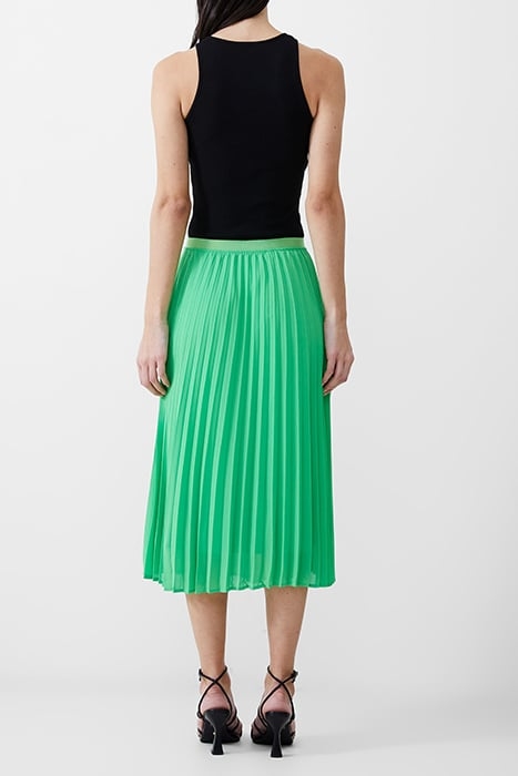 PLEAT GEORGETTE MIDI SKIRT POISE GREEN 2