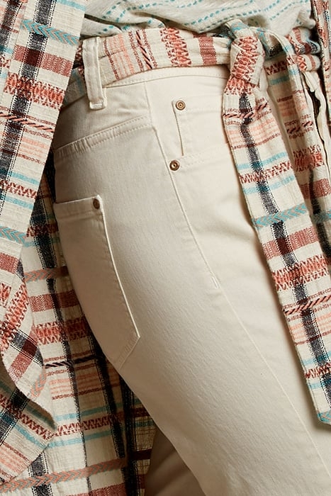 CREAM STRAIGHT PANTS 5