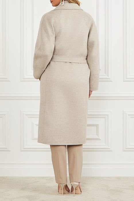 MAXIME LONG COAT LIGHT GREY WRAP MULTI 3