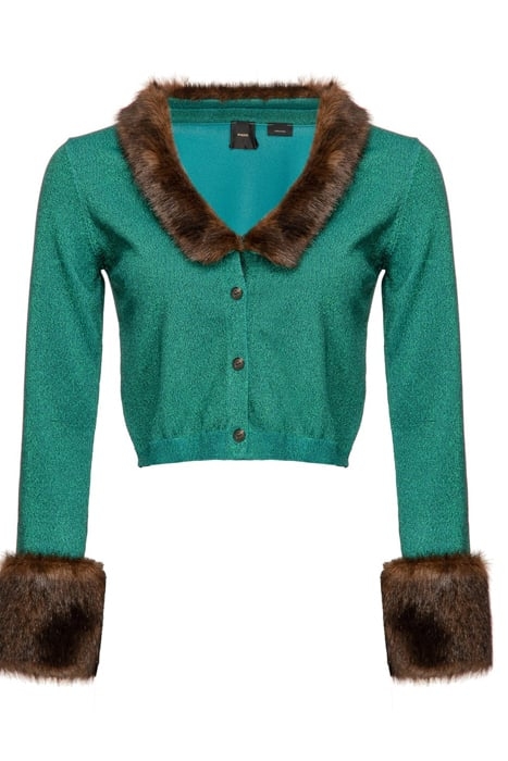 BLUE LAGOON CARDIGAN LUREX VAN GREEN/GREEN 4