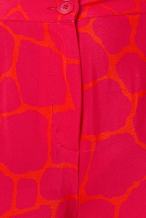 ELEGANT PRINTED TROUSERS RED 6