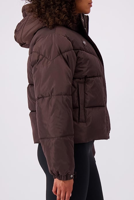 CROWN PUFFER JACKET BROWN 5