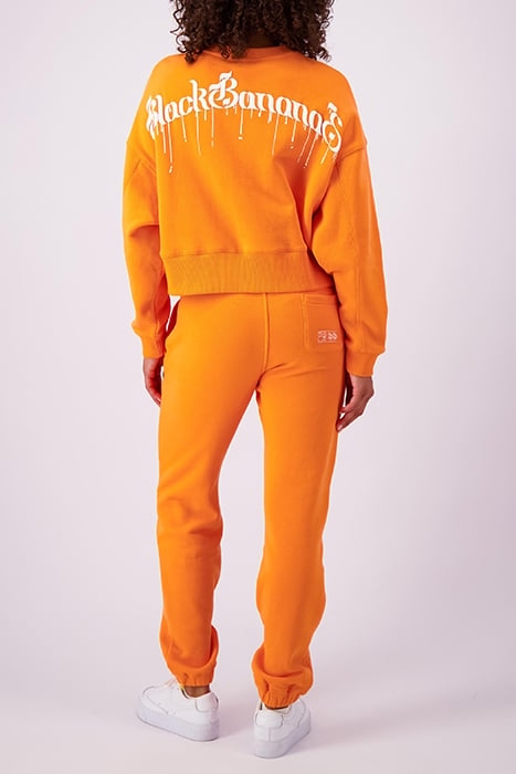 DRIPPING CREWNECK SWEATER ORANGE 4