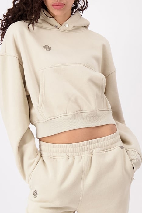 MONOGRAM HOODY SAND 1