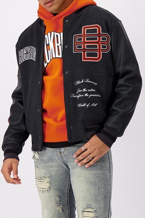 LOGISTICS VARSITY JACKET GREY 1