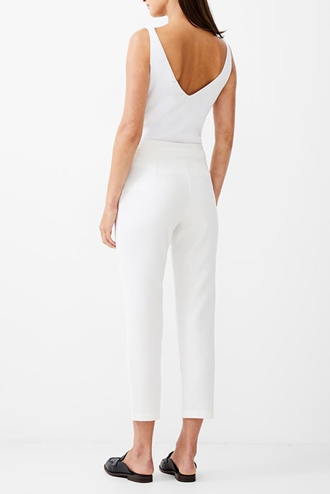 TAILORED TAPERED ANKLE TROUSER SUMMER WHITE 3