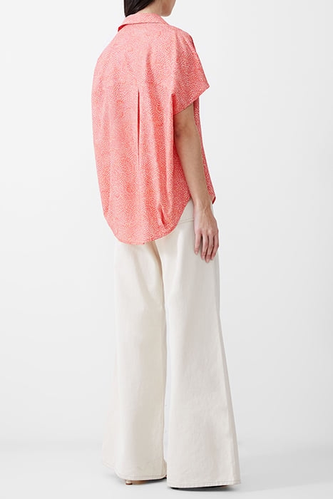 BERNICE CREPE LIGHT POPOVER MANDARIN/SEAPINK/IVR 3