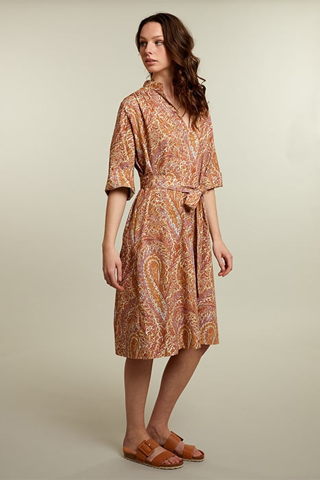 FANTASY BELTED COTTON DRESS 3