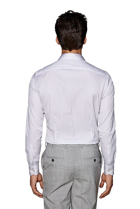 L.GREY STRIPE COTTON TENCEL LIGHT GREY 2