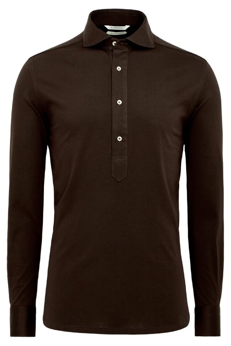 KNITTED HAZEL POPOVER DARK BROWN 3