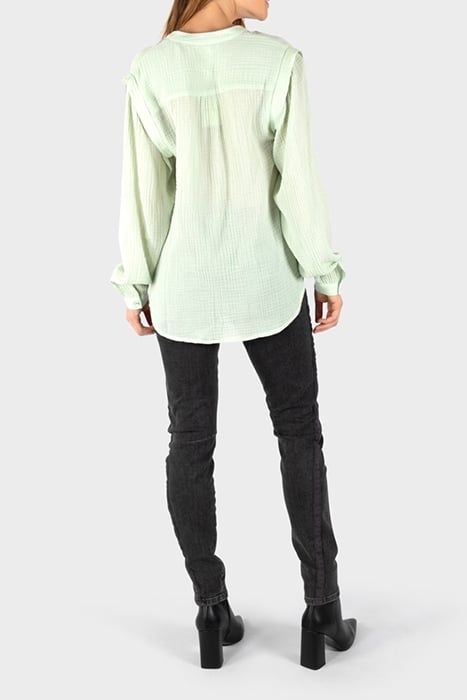 BLOUSE WOVEN LONG SLEEVES SEA FOAM 4