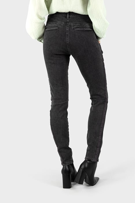 TROUSER WOVEN LONG GREY DENIM 2