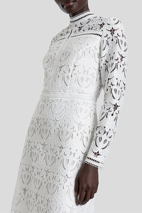 MONA MINI LENGTH LACE DRESS SNOW WHITE 5