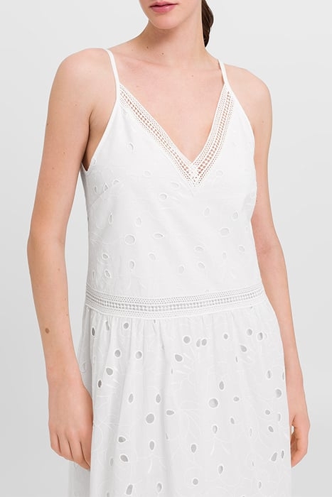 MICHAELA MAXI LENGTH STRAP DRESS SNOW WHITE 5