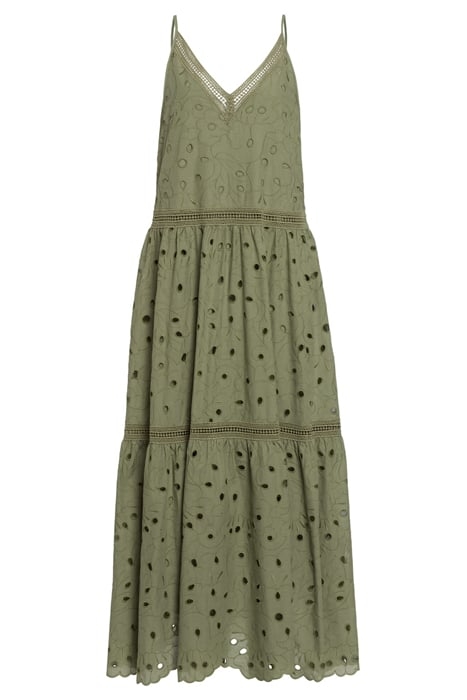 MICHAELA MAXI LENGTH STRAP DRESS MEADOW GREEN 3