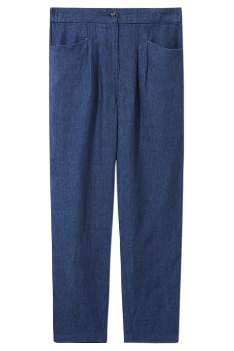 ROWENA LINEN TROUSER DARK NAVY 4