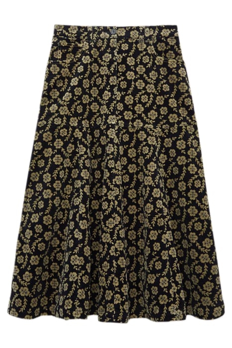 QUINN  CORD SKIRT GREEN 5