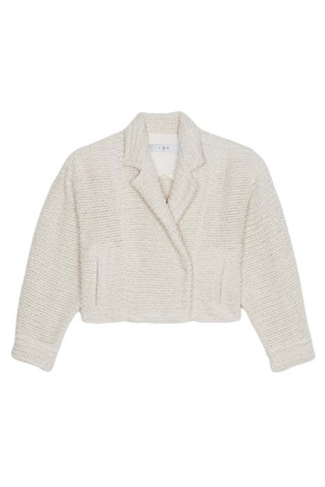 STINSON CROPPED JACKET IN ECRU 3