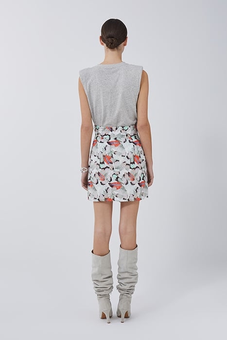 CARTIS MINI SKIRT IN MIXED GREEN 4