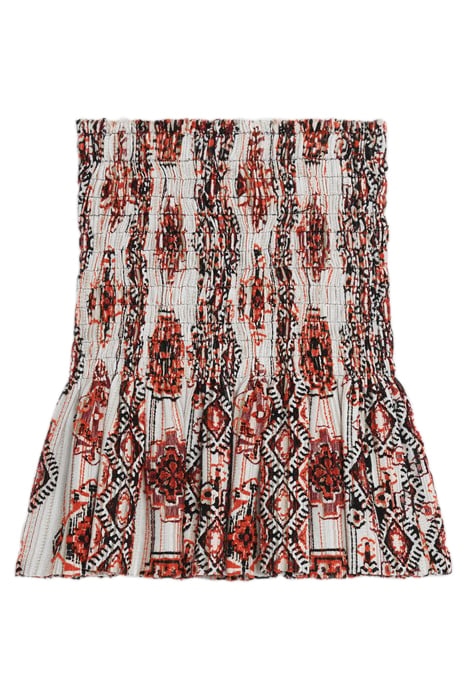 TOMIE MINI SKIRT IN MULTICO ORANGE 5