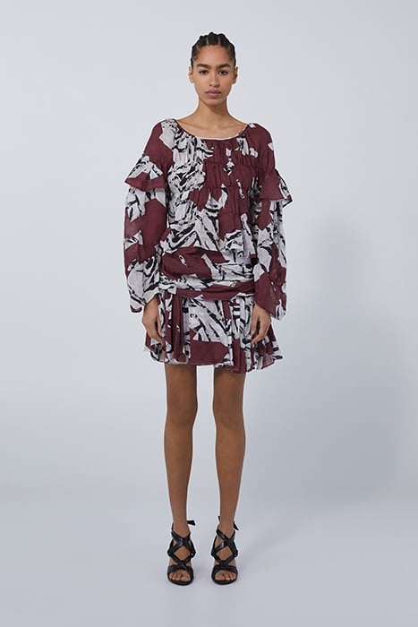 HILTA BURGUNDY/BLACK 2